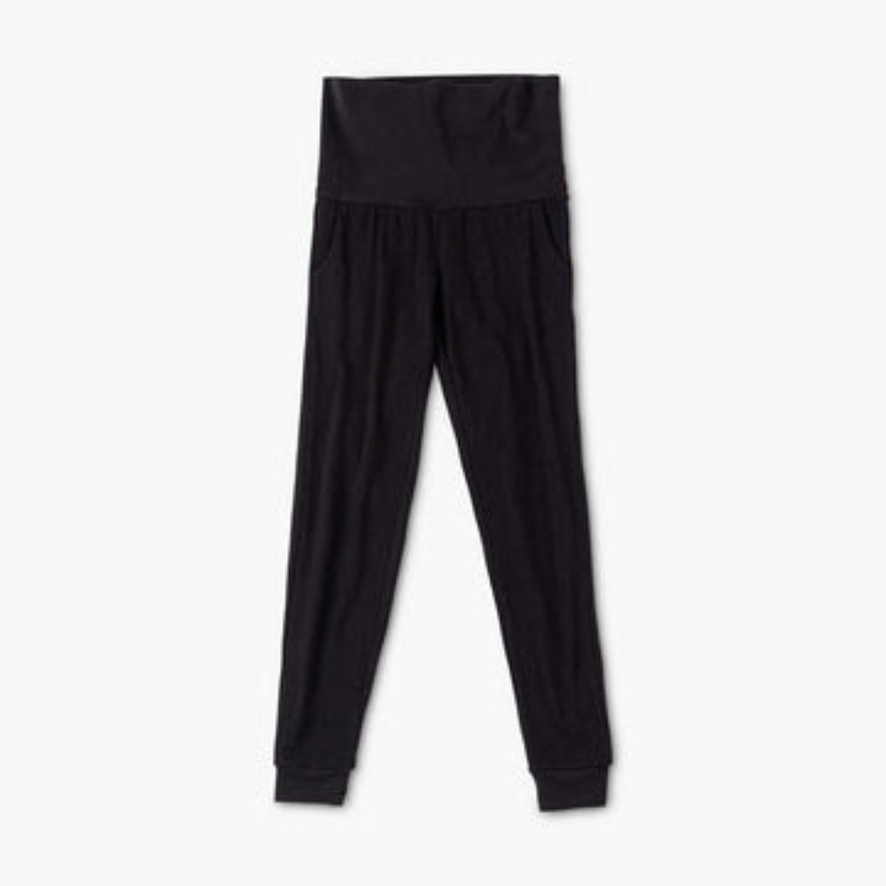 M+A Organic maternity lounge pant, Medium size, black color